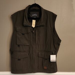 NWT Eddie Bauer Dark Green Sleeveless Jacket